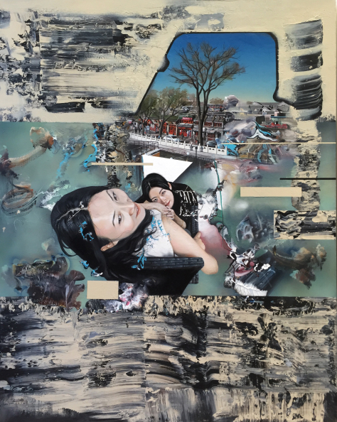 Zhong_Biao_Houhai_Lake_Acrylic_and_Oil_on_Canvas_150x200cm_2015